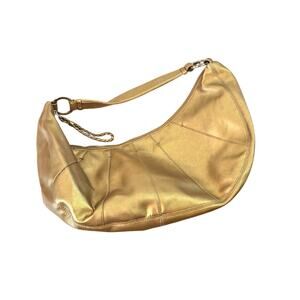 Vintage y2k Tommy Hilfiger HOBO gold shoulder bag